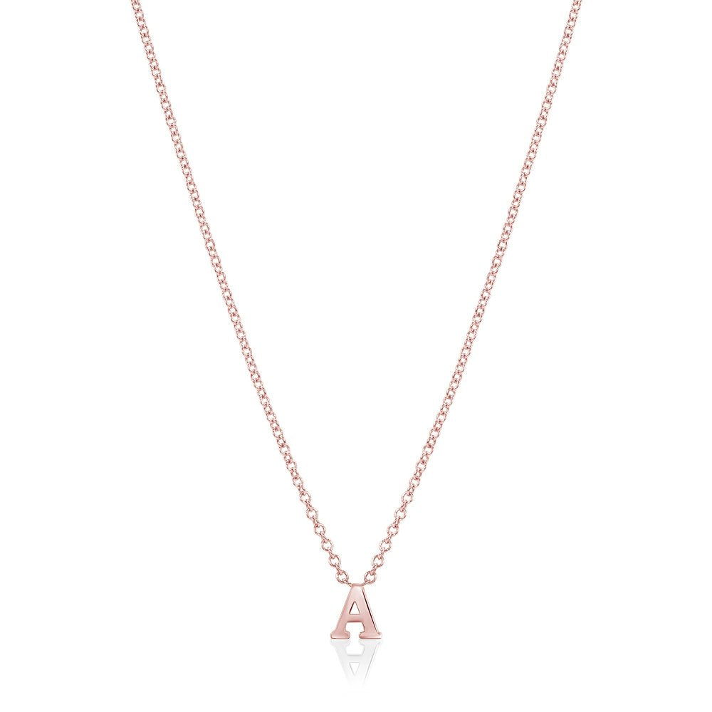 Initial Necklace Rose