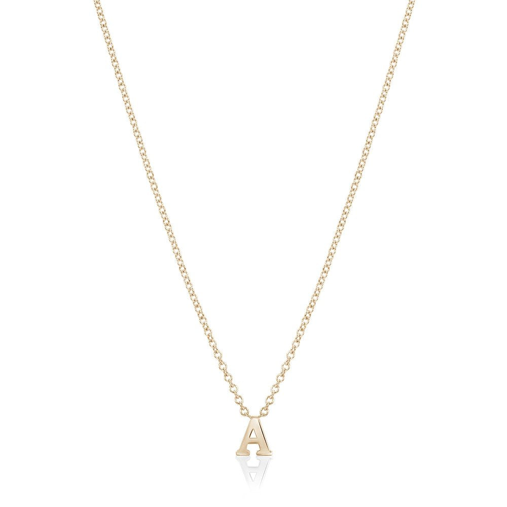 Initial Necklace Yellow