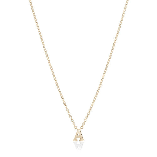 Initial Necklace Yellow