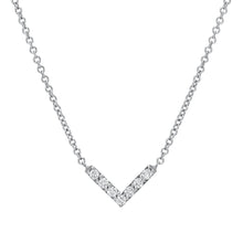Load image into Gallery viewer, V Pave Necklace
