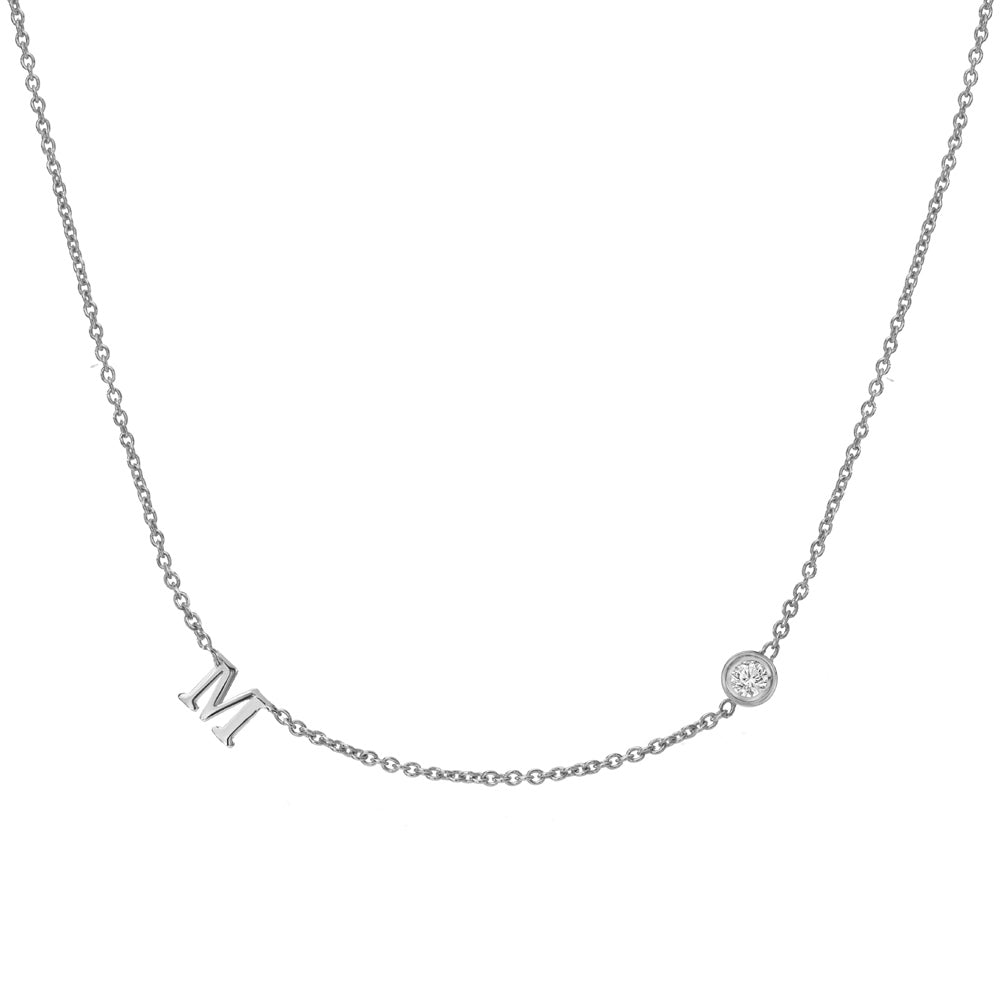 Initial Diamond Necklace