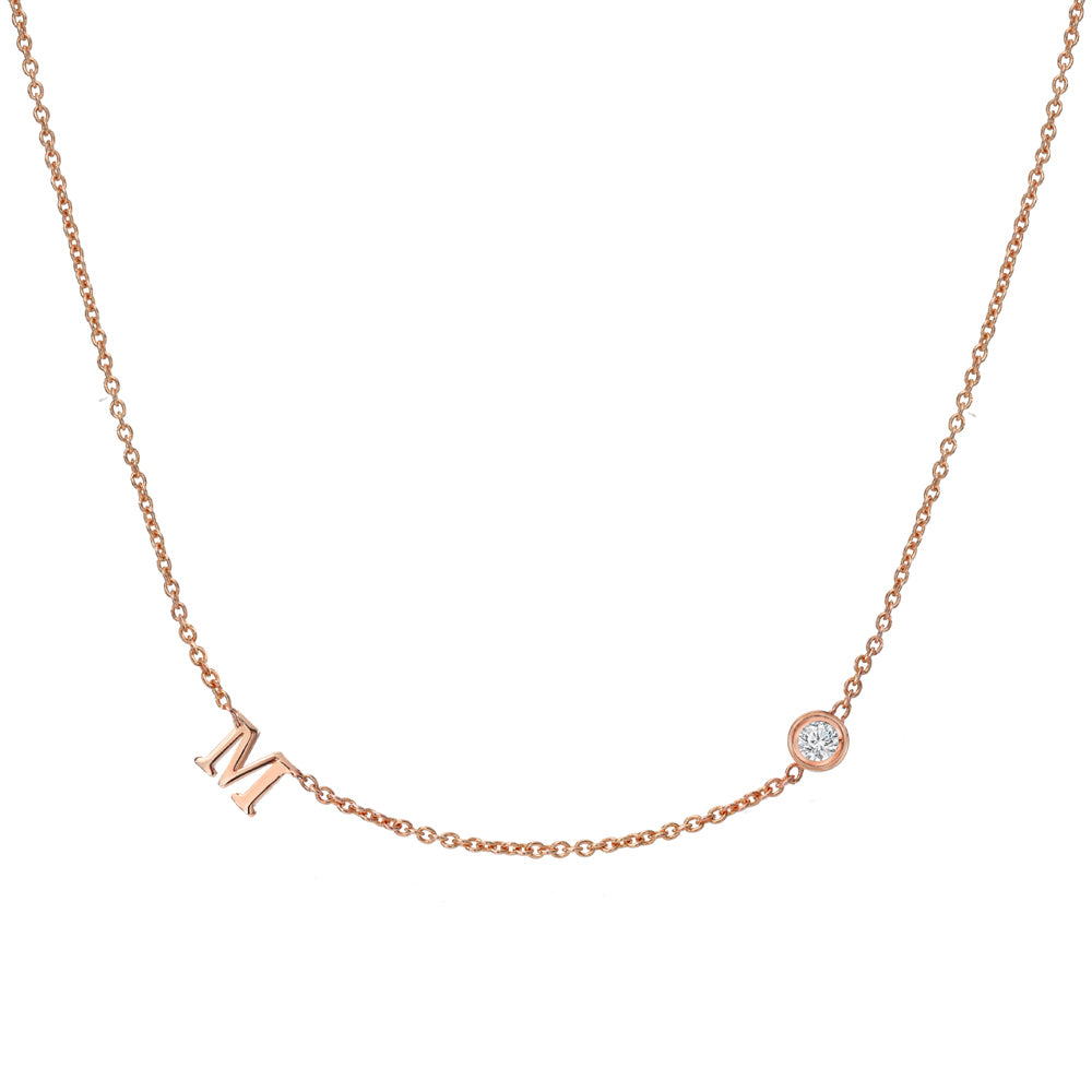 Initial Diamond Necklace
