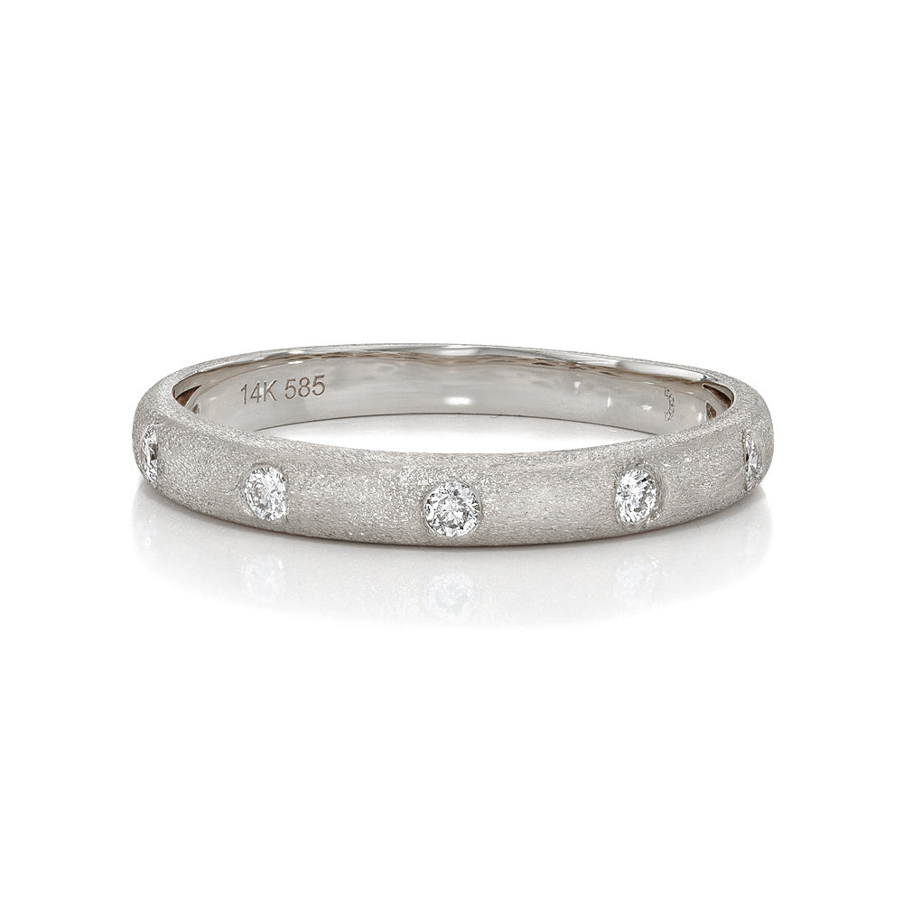Satin Diamond Ring