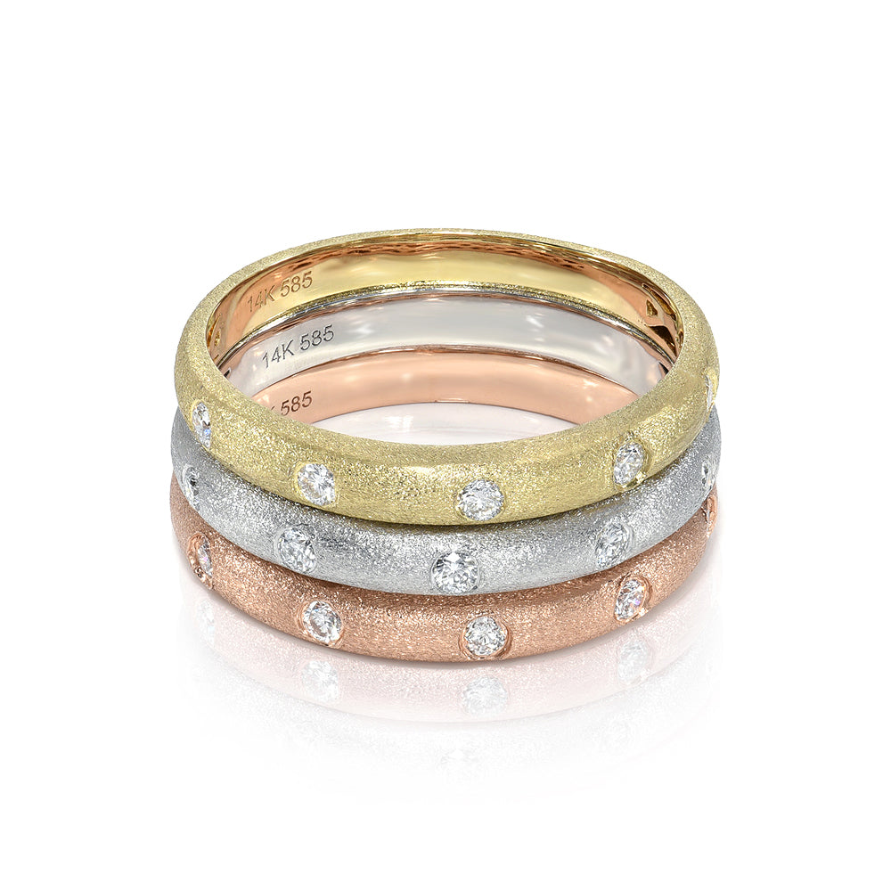 Satin Diamond Ring