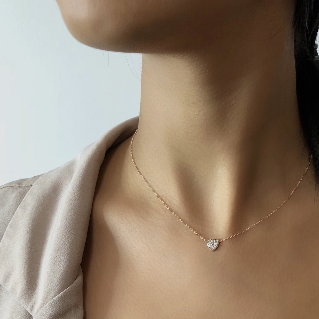 Pavé Heart Necklace