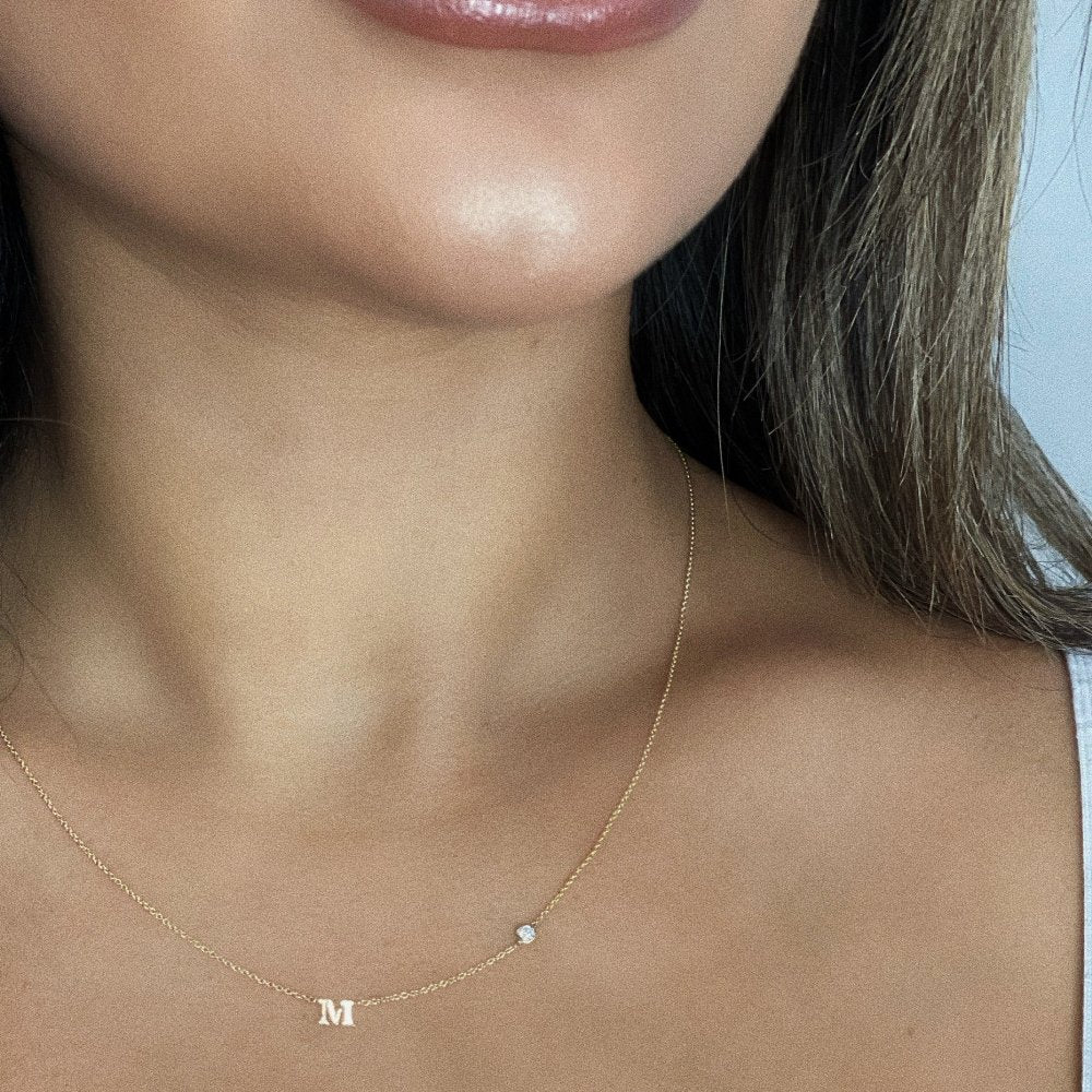 Initial Diamond Necklace