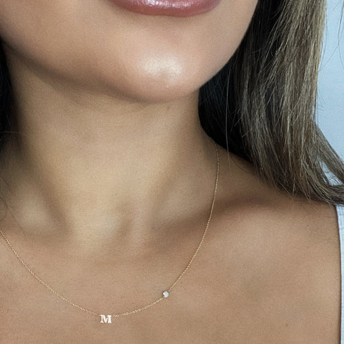 Initial Diamond Necklace