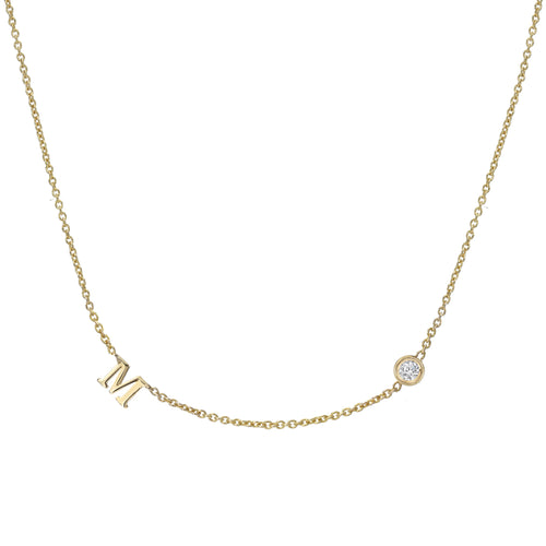 Initial Diamond Necklace