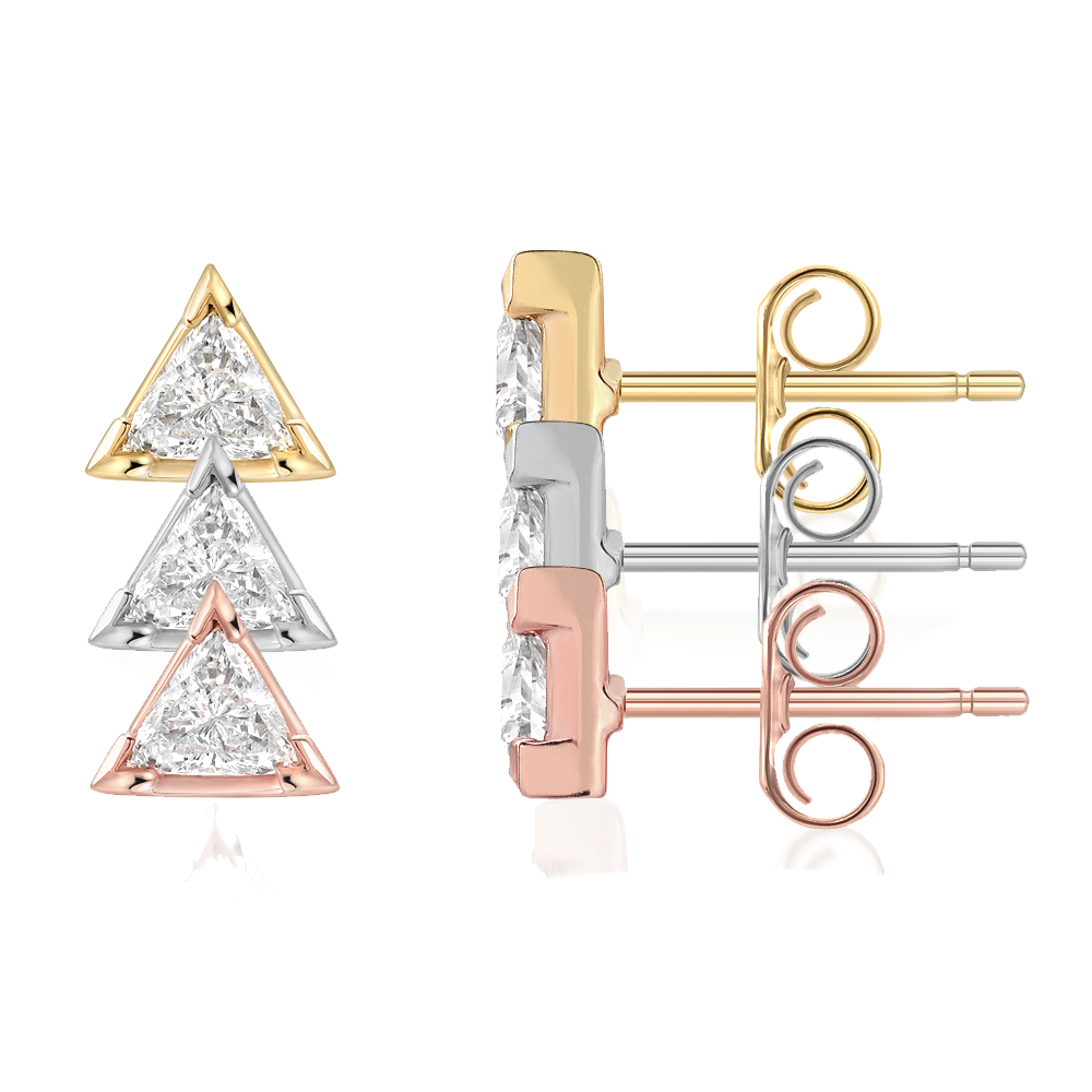 Trillion Earrings