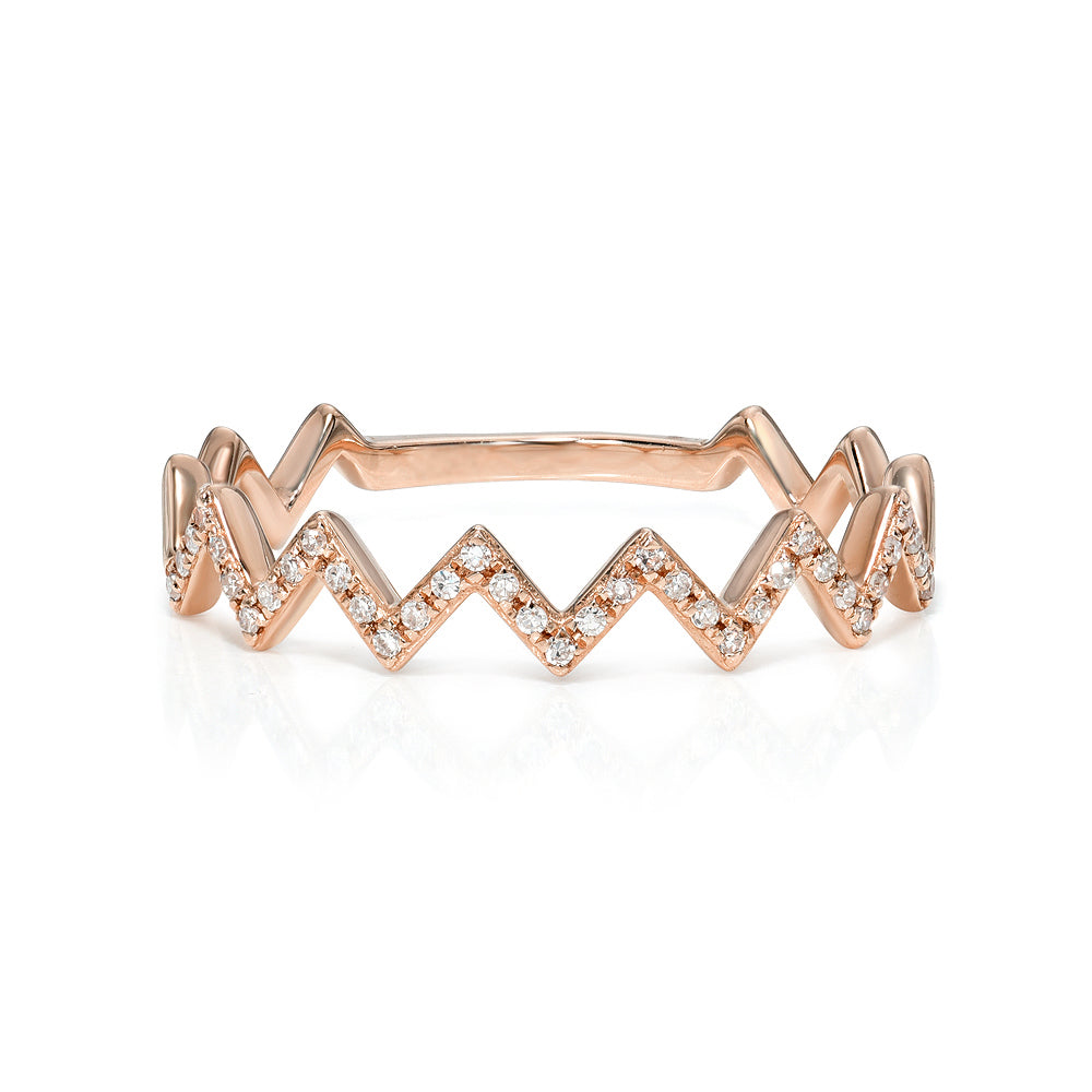 Diamond Zigzag Band