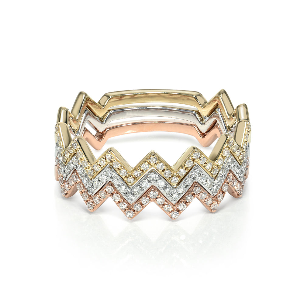 Diamond Zigzag Band