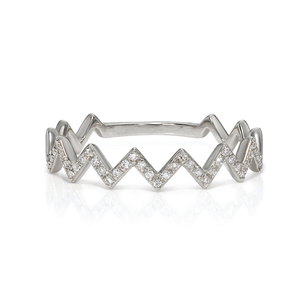 Diamond Zigzag Band
